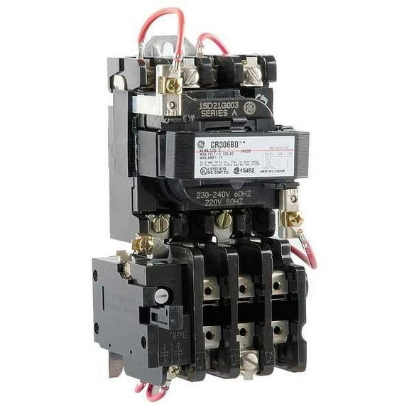Ge Magnetic Motor Starter, Non-Reversing, 240V AC, 3 P CR306B003