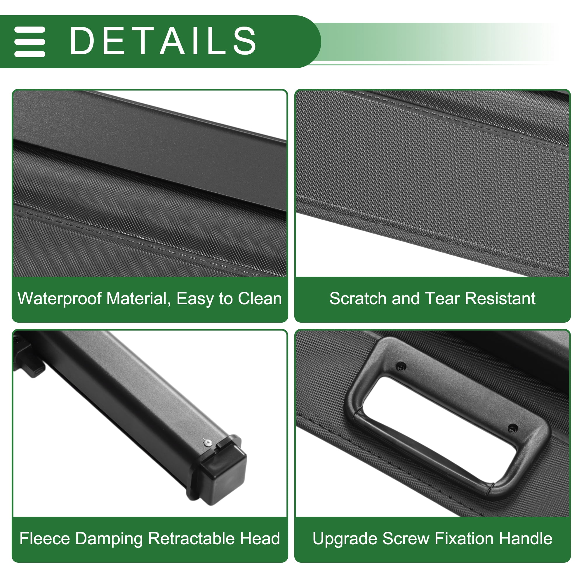 Unique Bargains Retractable Cargo Cover with High-Density Material for Kia Soul 2008-2013