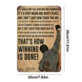 thumbnail image 4 of Placa Metal Vintage Con Citas Rocosas Pintura Hierro Rectangular Artística Pared 20x30cm, 4 of 9