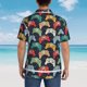 thumbnail image 4 of Fotbe Retro Video Game Camisa Hawaiana para Hombre Unisex – Camisa Casual de Verano con Botones de Manga Corta de Algodón y Lino,3X-Large, 4 of 7