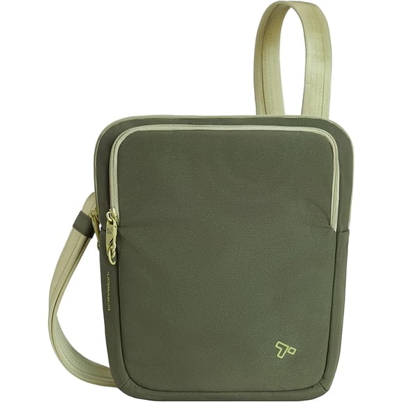 Travelon Anti-Theft The Voyages Slim Crossbody, Olive