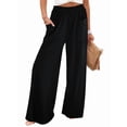thumbnail image 1 of Pantalones de Yoga de Pierna para Mujer, Informales, Holgados y Cómodos, de Cintura Alta, con Bolsillos. Negro S, 1 of 7