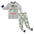 thumbnail image 5 of Hessimy Infant Toddler Spring Summer 2Pcs Crewneck Long Sleeve Sweatshirt Casual Pants Cute Sweatsuit, Infant Cute Sweatsuit(Grey,7-8 Years), 5 of 5