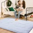 thumbnail image 7 of Lochas Soft Fluffy Rugs Shaggy Plush Area Rug for Bedroom Living Room Home Decor Floor Carpet, 3'x5',White, 7 of 7
