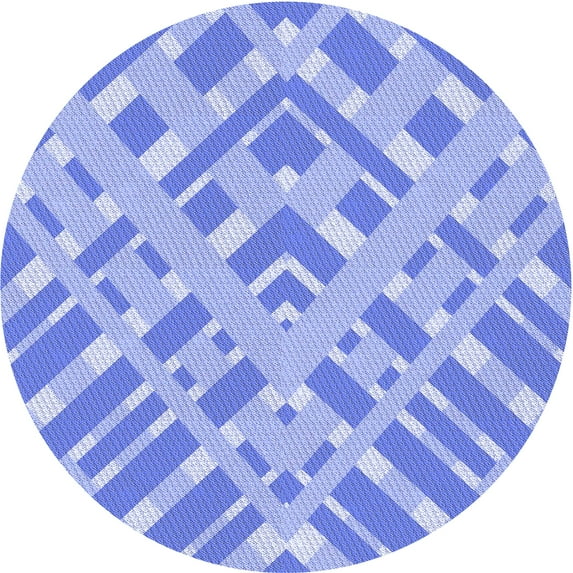Ahgly Company Indoor Square Patterned Light Slate Blue Area Rugs, 3' Square