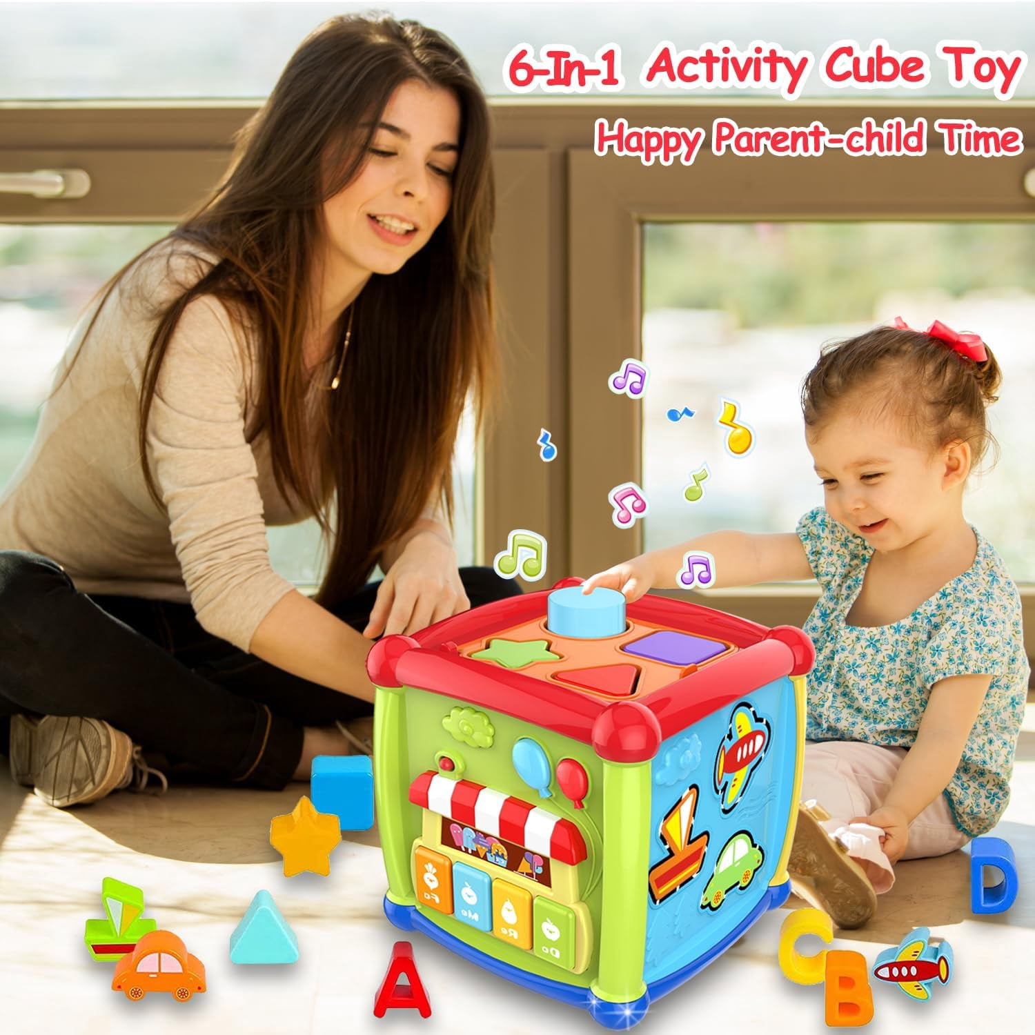 Montessori Toys for 1 Year Old, Shape Sorting Toys for 1 2 3 Year Old Boys Girls Toy Gifts