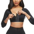 thumbnail image 1 of Qtree Arm Slimming Shaper for Women Compression Body Shaper Post Surgery Shapewear Seamless Front Closure Sleeves Push Up Bra, 1 of 5
