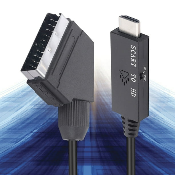 Adaptador convertidor de 1 m Euroconector a cable convertidor 1080P compatible con HDMI para HDTV DVD JShteea El nuevo Bodega Aurrera en linea