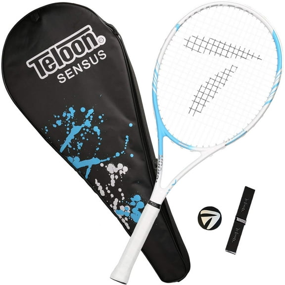 Teloon Sensus Series | Adult Tennis Racquet, Women Tennis Racket Includes Bag Cover, Shock Absorber, Tennis Grip (Sky Blue)