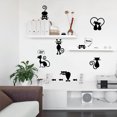 thumbnail image 2 of Cat Wall Sticker, Switch Stickers Cat Wall Stickers Black Cat Creative Waterproof Removable Decorations Stickers, for Wall Decorations Cute Cat Rat Creative,25*70cm, 2 of 5