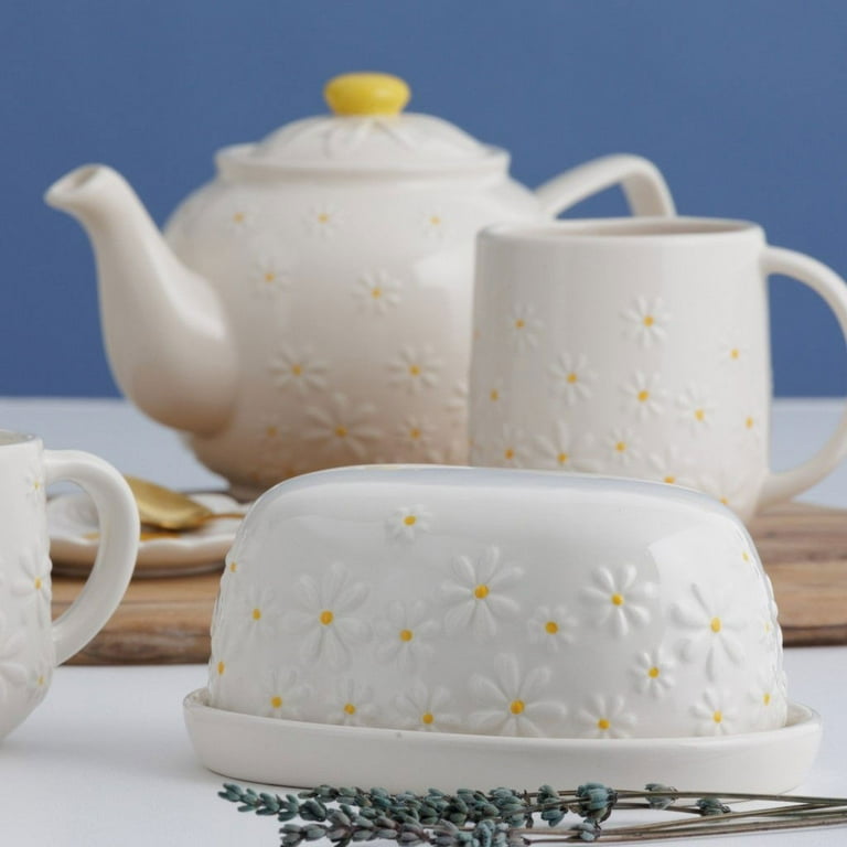 Price & Kensington Traditional White Ceramic Teapot – 6 Cup (1100ml) Capacity, Pack Of 2, Dishwasher & Microwave Safe