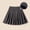 Gray, variant on Odeerbi Toddler Girls Woolen Pleated Skirt High Waist Solid Color Elastic Waist School Uniform Skirt with Built-in Shorts