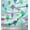Sea Green, variant on Soimoi Velvet Fabric Cloud & Hot Air Balloon Holiday Decor Fabric Printed Yard 58 Inch Wide
