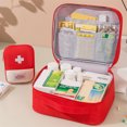 thumbnail image 4 of First Aid Bag,Empty First Aid Pouch,Mini Portable Medical Bag,Multifunction Emergency Medicine Storage Bag for Outdoor Camping Hiking Travel Emergency, 4 of 6