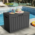 thumbnail image 3 of EasyUp 45 Gallon Resin Deck Box, Lockable Patio Outdoor Storage Box for Furniture, Garden Tools and Tools Storage, Waterproof Outside Storage Boxes, 3 of 9