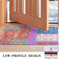 thumbnail image 3 of Colorful Pioneer Flower Patchwork Door Rugs,Washable Non Slip Door Mats Indoor,Decorative Door Mats,Entry Mat Indoor for Entrance,Bedroom,Kitchen,Bathroom,17"x30", 3 of 6