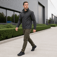 thumbnail image 6 of Men's Black Lace Up Work Shoes, Fabric Upper Low Top Walking Shoes for Spring and Fall, 6 of 6