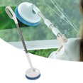 thumbnail image 1 of Brosse de Nettoyage de Fenêtre Électrique Sans Fil, Arbre Rétractable Portable Charge USB Rotation Haute Fréquence 5V 2A pour Ménage Blanc, Bleu, 1 of 7