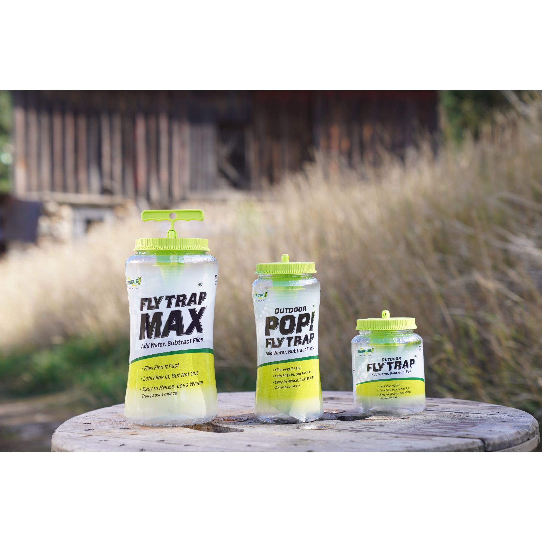 RESCUE! Pop! Reusable Outdoor Fly Trap, 1 Pack Resin