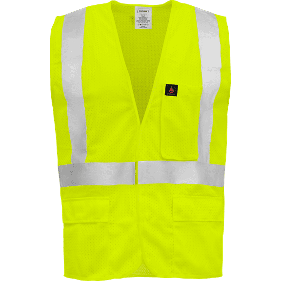 Ironwear 1284 Class 2 Flame-Retardant Safety Vest w/ 2” Reflective Tape