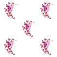 thumbnail image 2 of Justharion 12pcs / Set Multicolore Double Couche 3D Papillons Autocollants Muraux Décoration Murale PVC Papillons Réfrigérateur Autocollants Rose Rouge 5Set, 2 of 6