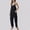 Black, variant on Sentmoon Music Festival Rompers Women Overalls Regular Fit Solid Color Sleeveless Adjustable Strap Jumpers for Women with Pockets S-3XL