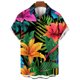 thumbnail image 3 of Camisas de Manga Larga para Hombres Impresión Botón Cuello de Vuelta Blusa Casual, Hombre de Manga Corta Botón Abajo Camisas, 3 of 3