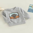 thumbnail image 3 of Garçons Filles Chemise à Manches Longues Tops Lâches Pull Imprimé Taureau Casual Tops, 3 of 9