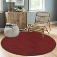 Modern Round Area Rug, Non-Slip Machine Washable Kitchen Office Circle