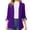 Z01-Purple, variant on Baberdicy Womens Blazer Women's Solid Colour Lapel Casual Small Suit Jacket Womens Blazer Black