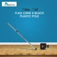 thumbnail image 2 of MARINE CITY Support de Rail & Mât de Drapeau 21 Pouces avec Base en Plastique Noir, Acier Inoxydable 304 s'Adapte aux Tubes de 7/8 Pouces à 1 Pouces Durable, Résistant à la Rouille pour Bateaux, Yachts, Camping-Cars & Utilisation MARINE, 2 of 7
