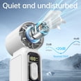 thumbnail image 6 of W & O Handheld Turbo Fan, Portable Rechargeable Mini Fan with High-Speed Airflow, USB-C Personal Cooling Fan for Travel, Outdoor Activities, Camping and Summer Use-White, 6 of 10