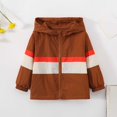 thumbnail image 2 of CAIVO Kids Boys Girls Patchwork Coats Hooded Jacket Toddler Windproof Zipper Outwear Long Sleeve Stylish Outerwear, 2 of 4