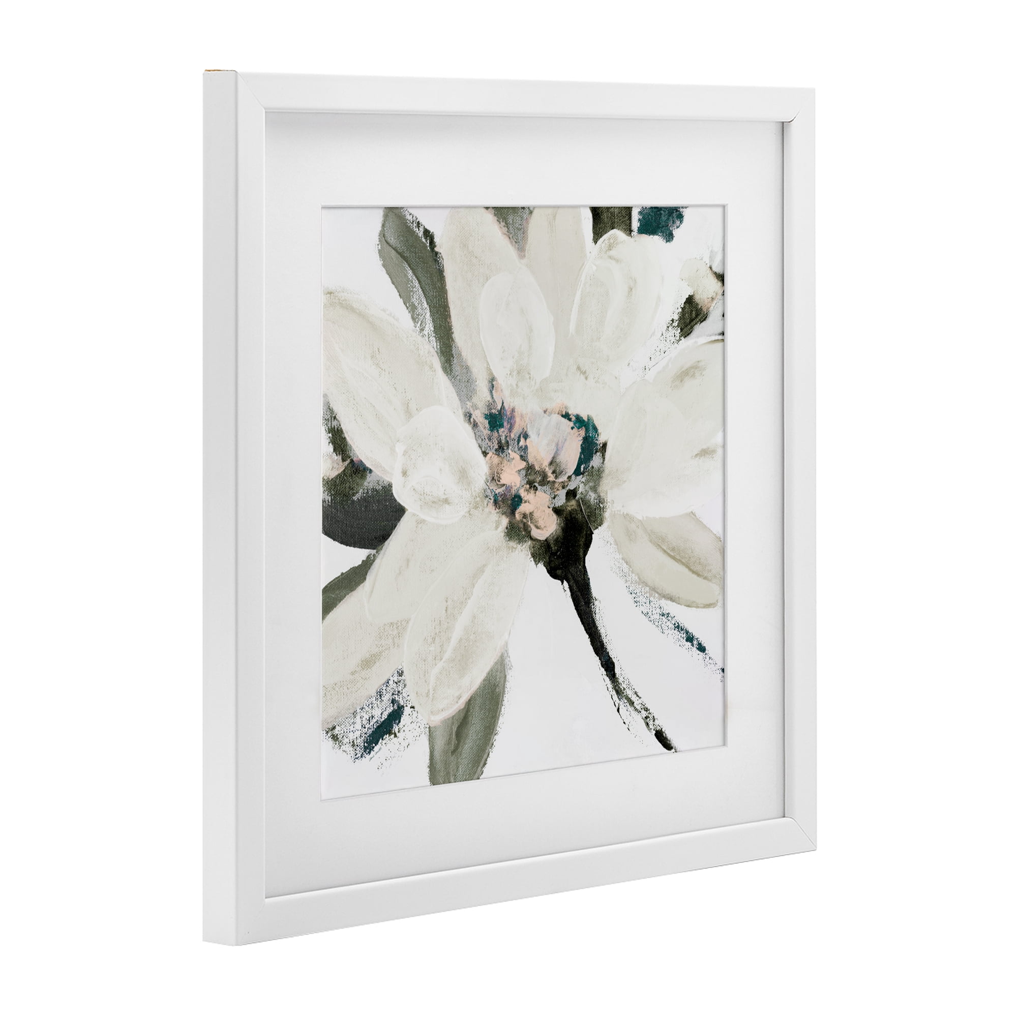 Stupell Industries Naturally Blooming Botanical White Framed Print Under Glass, design by Lanie Loreth