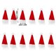 thumbnail image 3 of Billuyoard 12 piezas de gorros de dulces de Navidad no tejidos, soporte para vino de Claus, gorros de Navidad, decoración de mesa, adornos, Kits de decoración para fiestas, 3 of 6