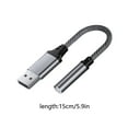 thumbnail image 2 of 2025 New USB To 3.5mm Jack Audio Adapter USB To Audio Auxiliary External Stereo Sound Card USB To 3.5mm Female Headphones, 2 of 5