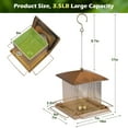 thumbnail image 5 of IWNTWY Metal Wild Bird Feeder,  Heavy Duty 3.5LB Capacity for Outdoor Hanging in Garden, Yard, 5 of 8