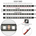 thumbnail image 6 of 4X 12Led Rgb Music Light Fixtures Light Bar Led Strip Party Club Dj Lights Lamp, 6 of 6