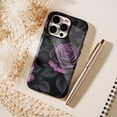 thumbnail image 6 of Gothic Purple Rose iPhone Case, Dark Aesthetic Floral Design for Women Men, Compatible with iPhone 11/12/13/14/15/16 (Pro Max/Plus), 6 of 9