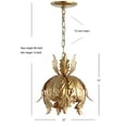 thumbnail image 3 of JONATHAN Y Anne 12" Adjustable Metal LED Pendant, Gold, 3 of 6