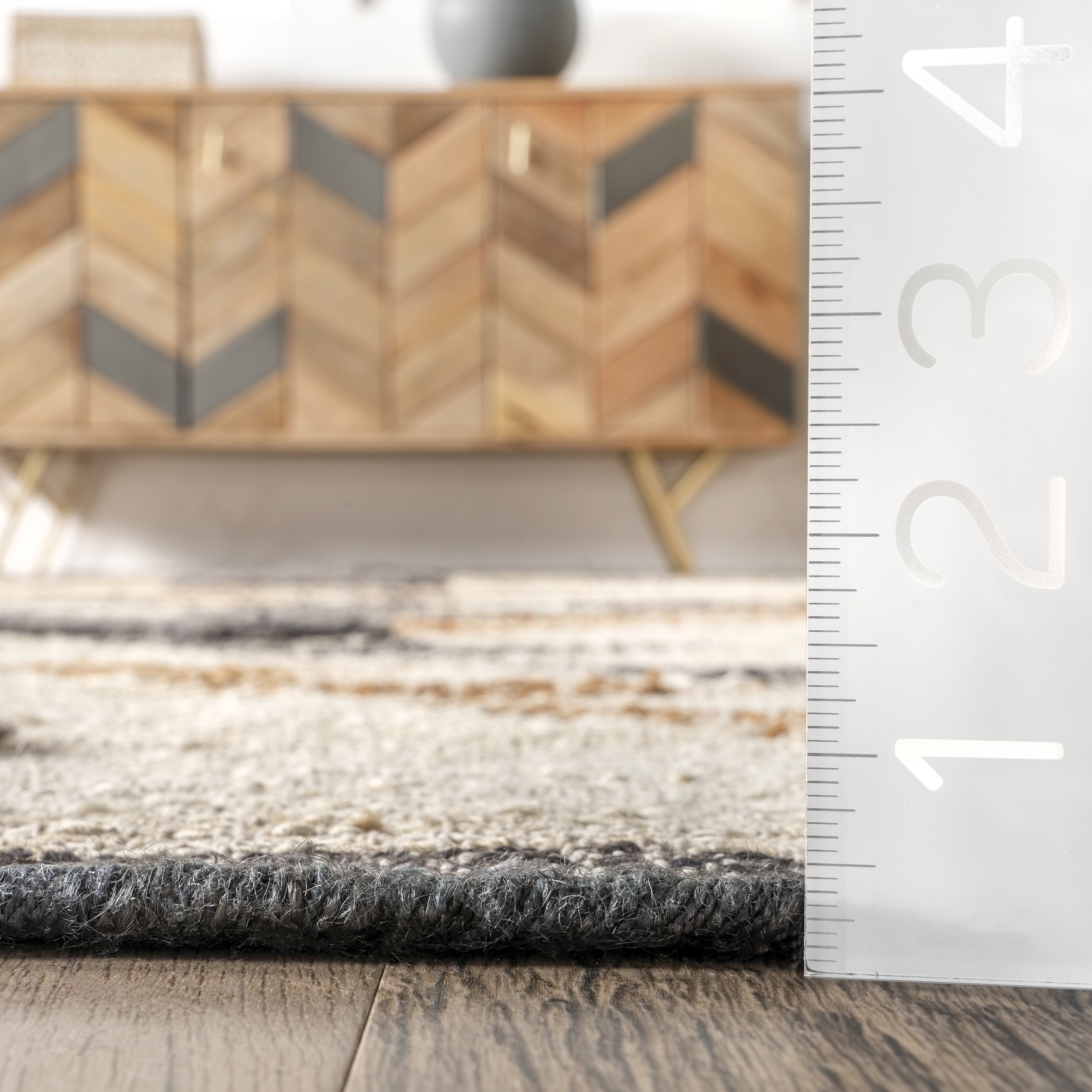 nuLOOM Rosanna Southwestern Symbols Jute Area Rug, 6' x 9', Natural