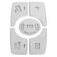 thumbnail image 5 of Decoración interior del coche, 5 piezas Botón de ajuste de suspensión Decoración del botón del coche Pegatina del botón de ajuste de suspensión Fabricado para durar, 5 of 9