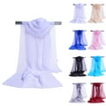 thumbnail image 2 of Ana Women Chiffon Plain Sheer Wrap Stole Neck Scarves Hijab Sarong Shawl Head Scarf, 2 of 9