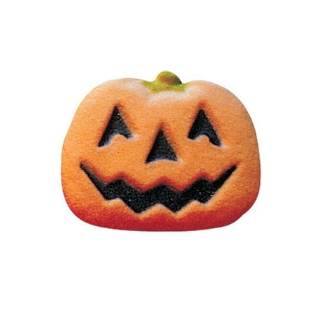 Pumpkin Face Sugar Decorations Toppers Cupcake Cake Cookies Halloween Party Favors 12 Count