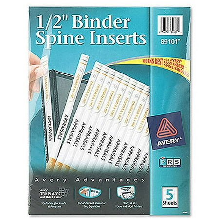 avery custom binder spine inserts pack of 15 available how to make binder spine inserts