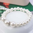 thumbnail image 4 of Shenmeida 3Pcs/set Elegant Faux Pearl Necklace Hook Earrings Bracelet Jewelry Set Simulated Pearl for Women Gift, 4 of 7