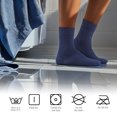 thumbnail image 7 of PureTwine Crew Socks for Women Soft Breathable Non-Binding Socks Bamboo Viscose Moisture Wicking Womens Dress Socks 6-Pack, 7 of 7
