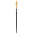 thumbnail image 1 of 12" Round Bastard Cut File Bastard Metal File with Wood Handle, Grey/Yellow, 1 of 7