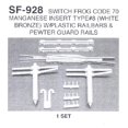 thumbnail image 1 of HO Switch Code Grenouille 70 8 avec Garde-Corps (Bronze Blanc) Ensemble, 1 of 1