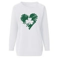 thumbnail image 4 of Besolor Chandails de la Saint-Patrick pour Femmes 2024 Imprimés Col Rond Manches Longues Hauts Décontractés Amples Chandail Blouse Tee, 4 of 4